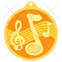 پیش‌نمایش فایل music-medal-1 از پک تندیس جایزه موسیقی