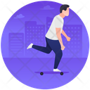 پیش‌نمایش فایل skateboarding-14 از پک فعالیت‌ها (گرادیان)