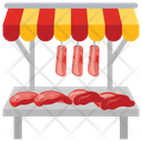 پیش‌نمایش فایل meat-stall از پک غرفه‌های غذای خیابانی