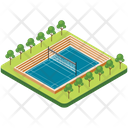 پیش‌نمایش فایل badminton-ground از پک زمین‌های بازی
