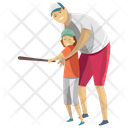پیش‌نمایش فایل learning-baseball از پک شخصیت‌های پدری و بزرگ کردن کودک