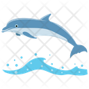 پیش‌نمایش فایل dolphin-147 از پک دلفین در حال پرش