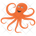 پیش‌نمایش فایل octopus-128 از پک اختاپوس کارتونی (مسطح)
