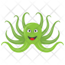 پیش‌نمایش فایل octopus-137 از پک اختاپوس کارتونی (مسطح)