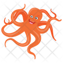 پیش‌نمایش فایل octopus-143 از پک اختاپوس کارتونی (مسطح)