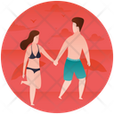 پیش‌نمایش فایل beach-couple-1 از پک ساحل (گرادیان)