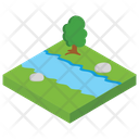 پیش‌نمایش فایل lake-24 از پک طبیعت (ایزومتریک)