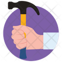 پیش‌نمایش فایل holding-hammer از پک دست‌های در حال نگه داشتن (مسطح)