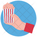 پیش‌نمایش فایل popcorn-192 از پک دست‌های در حال نگه داشتن (مسطح)