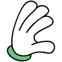 پیش‌نمایش فایل calling-gesture-2 از پک دست‌های کارتونی