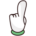 پیش‌نمایش فایل forefinger-8 از پک دست‌های کارتونی