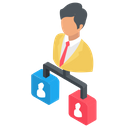 پیش‌نمایش فایل administrator-40 از پک آیکن‌های کسب و کار ایزومتریک ۱