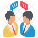پیش‌نمایش فایل businessmen-discussing از پک آیکن‌های کسب و کار ایزومتریک ۱