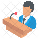 پیش‌نمایش فایل businessman-speech-2 از پک آیکن‌های کسب و کار ایزومتریک ۲