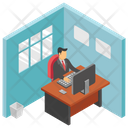 پیش‌نمایش فایل employee-desk-18 از پک محیط کار اداری