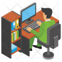 پیش‌نمایش فایل employee-desk-20 از پک محیط کار اداری