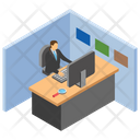 پیش‌نمایش فایل employee-desk-21 از پک محیط کار اداری