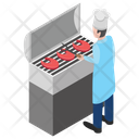 پیش‌نمایش فایل barbecue-maker از پک مبلمان فودکورت، یخچال‌ها، پیشخوان‌ها با افراد