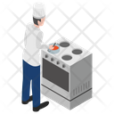 پیش‌نمایش فایل cooking-kiosk-4 از پک مبلمان فودکورت، یخچال‌ها، پیشخوان‌ها با افراد