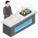 پیش‌نمایش فایل counter-receptionist از پک مبلمان فودکورت، یخچال‌ها، پیشخوان‌ها با افراد
