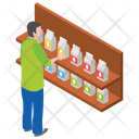 پیش‌نمایش فایل milk-rack از پک مبلمان فودکورت، یخچال‌ها، پیشخوان‌ها با افراد