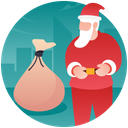 پیش‌نمایش فایل santa-claus-104 از پک کریسمس و سال نو