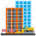 پیش‌نمایش فایل scaffold-architecture از پک ساختمان‌های عمود بر هم (مربعی)