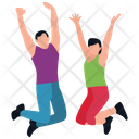 پیش‌نمایش فایل jumping-exercise از پک افراد در پارک در حال تفریح