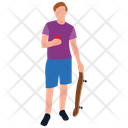 پیش‌نمایش فایل skateboarder-4 از پک افراد در پارک در حال تفریح
