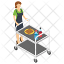 پیش‌نمایش فایل food-serving-trolley از پک هتل