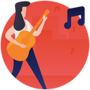 پیش‌نمایش فایل female-guitarist-11 از پک موسیقی، سینما، چندرسانه‌ای