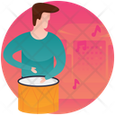پیش‌نمایش فایل man-beating-drum-1 از پک موسیقی، سینما، چندرسانه‌ای
