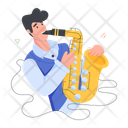 پیش‌نمایش فایل saxophonist-11356847 از پک گروه راک