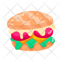 پیش‌نمایش فایل cheeseburger-11444962 از پک استیکرهای ساندویچ مسطح (سبک Flat)