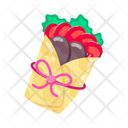 پیش‌نمایش فایل chicken-wrap-11444991 از پک استیکرهای ساندویچ مسطح (سبک Flat)