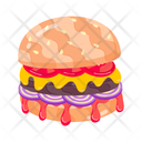 پیش‌نمایش فایل patty-burger-11444997 از پک استیکرهای ساندویچ مسطح (سبک Flat)