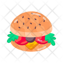 پیش‌نمایش فایل patty-burger-11445020 از پک استیکرهای ساندویچ مسطح (سبک Flat)