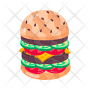 پیش‌نمایش فایل patty-burger-11445021 از پک استیکرهای ساندویچ مسطح (سبک Flat)