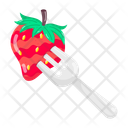 پیش‌نمایش فایل strawberry-fork-11514807 از پک توت‌فرنگی