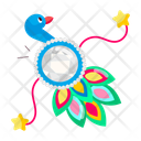 پیش‌نمایش فایل peacock-rakhi-11760541 از پک راکشا باندان (جشن خواهر و برادر)