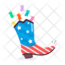 پیش‌نمایش فایل american-boot-11842864 از پک استیکرهای روز استقلال آمریکا