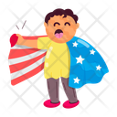 پیش‌نمایش فایل patriotic-boy-11842832 از پک استیکرهای روز استقلال آمریکا