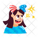 پیش‌نمایش فایل patriotic-girl-11842857 از پک استیکرهای روز استقلال آمریکا