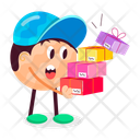 پیش‌نمایش فایل delivery-boy-11946772 از پک استیکرهای خدمات پستی