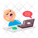 پیش‌نمایش فایل lazy-employee-11946788 از پک استیکرهای خدمات پستی