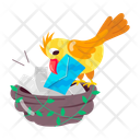 پیش‌نمایش فایل messenger-bird-11946801 از پک استیکرهای خدمات پستی