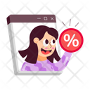 پیش‌نمایش فایل customer-discount-12021810 از پک استیکرهای خرید آنلاین