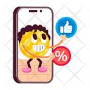پیش‌نمایش فایل mobile-discount-12021817 از پک استیکرهای خرید آنلاین