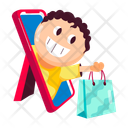 پیش‌نمایش فایل mobile-shopping-12021789 از پک استیکرهای خرید آنلاین