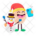پیش‌نمایش فایل snowman-selfie-12033749 از پک استیکرهای زمستانی